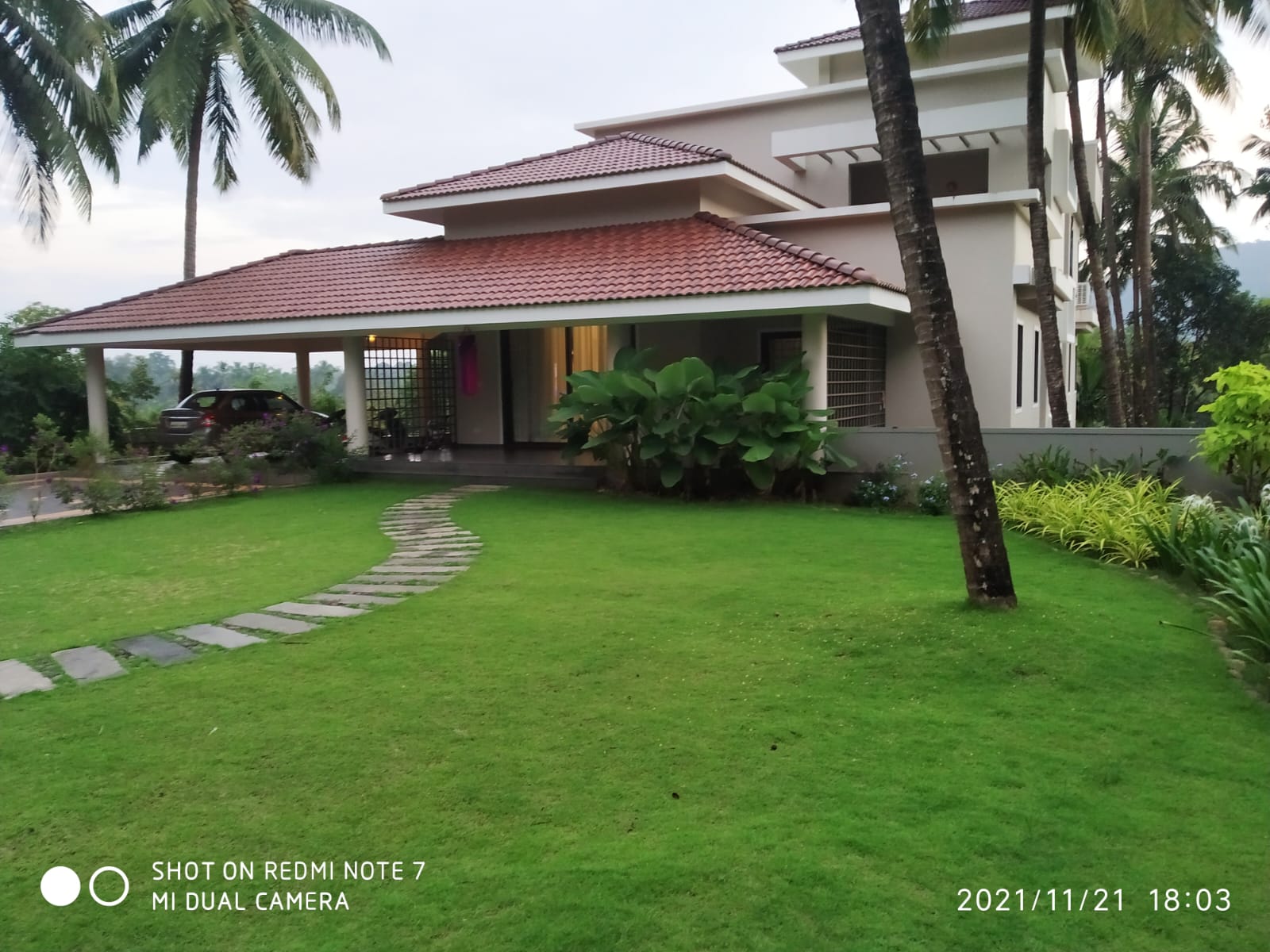 Beautiful landscaped garden